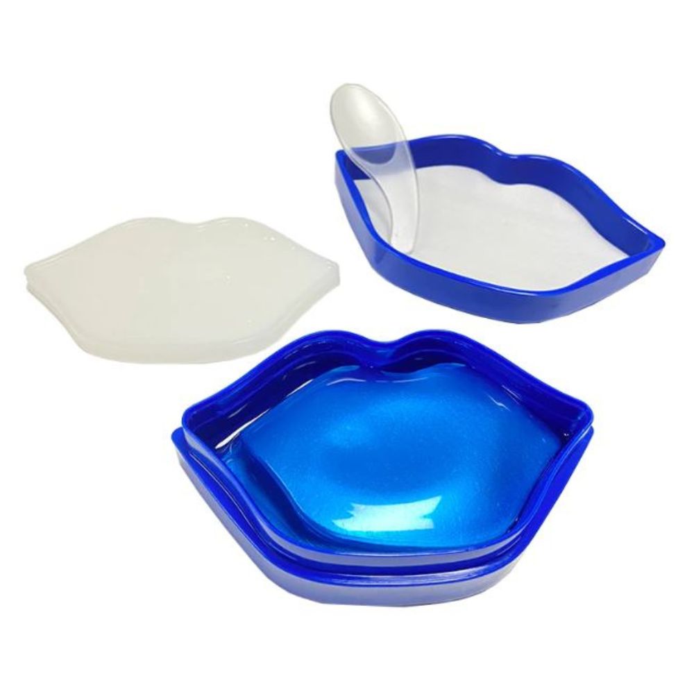 SERSANLOVE Set de 2 Mascarilla para Labios Hidratante 20 Laminas 60g Colágeno Pepino y Blueberry