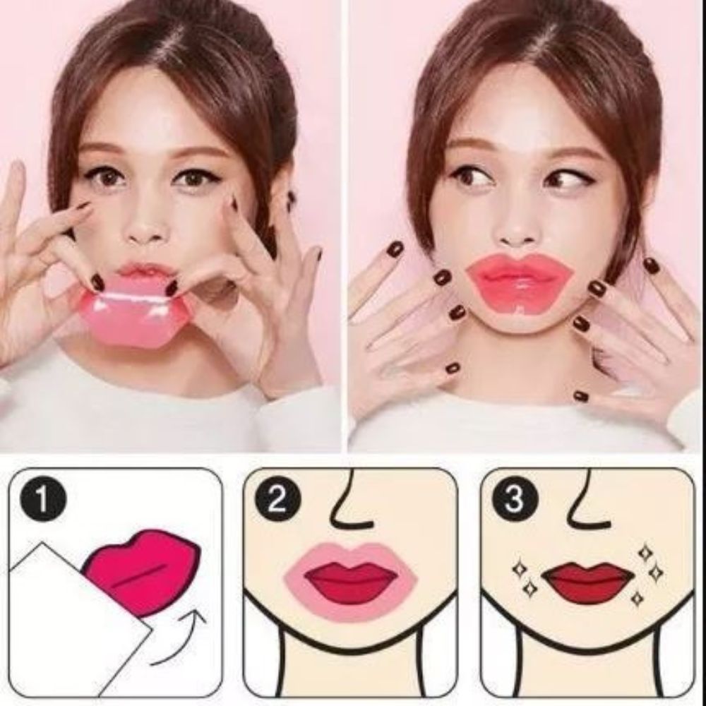 SERSANLOVE Set de 2 Mascarilla para Labios Hidratante 20 Laminas 60g Colágeno Pepino y Blueberry