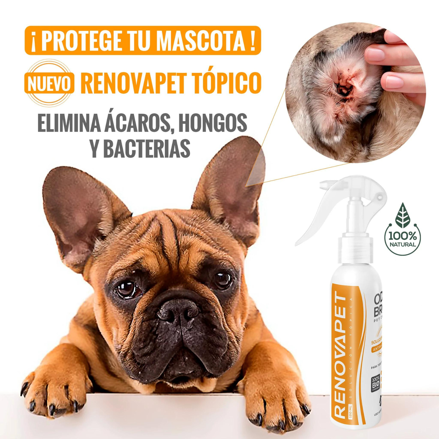 Renovapet Solución Topica Para Mascotas Higienizante 120ml