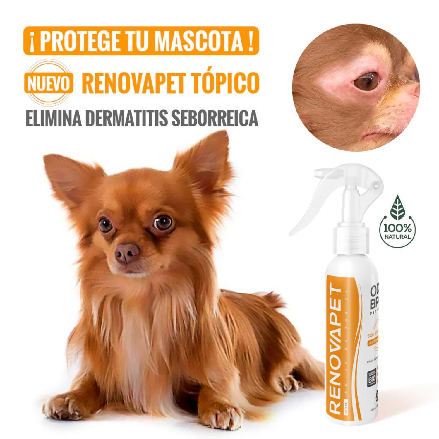 Renovapet Solución Topica Para Mascotas Higienizante 120ml