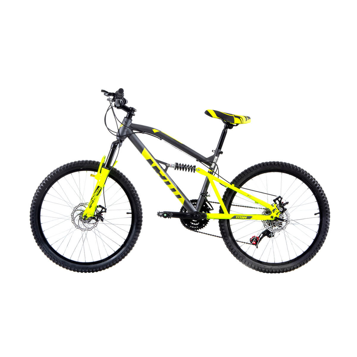 Bicicleta Veloci Titan Rodada 24 Gris Urbana