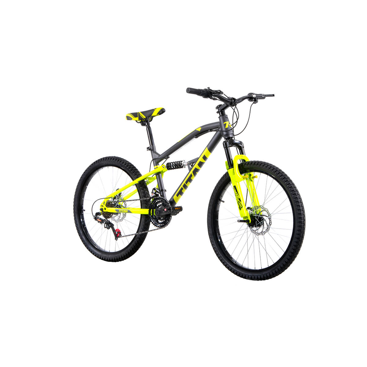 Bicicleta Veloci Titan Rodada 24 Gris Urbana