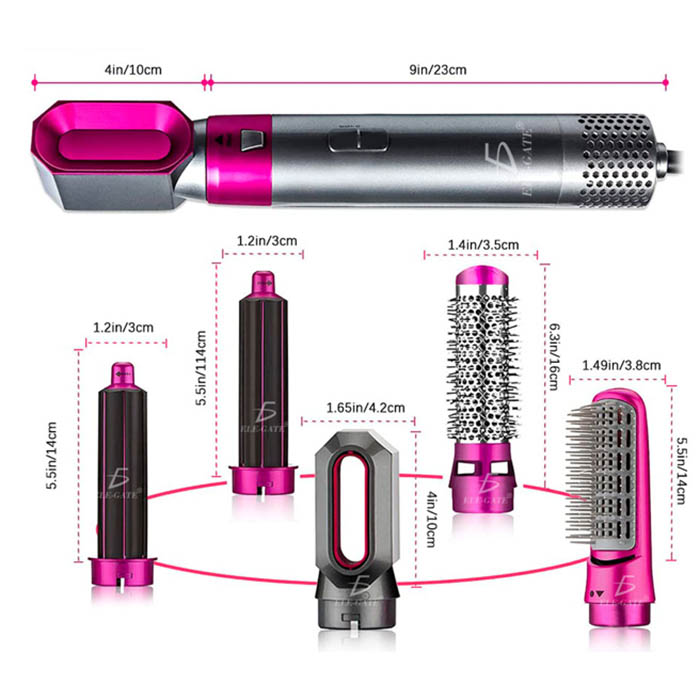 Secadora para el cabello  5 en 1 Rosa