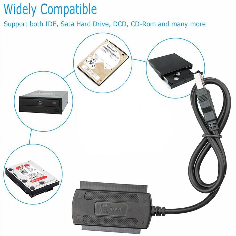 Convertidor Usb 2.0 A Sata Ide Disco Duro 3.5 Y 2.5