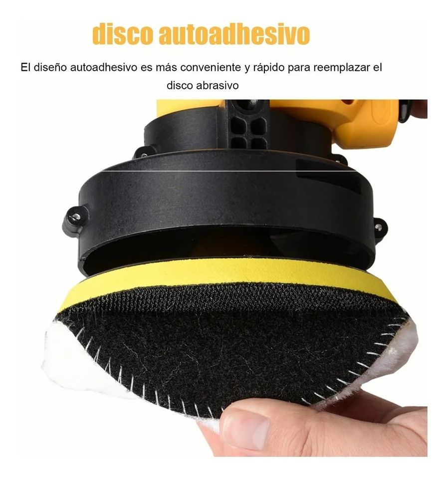 Kit Pulidor Automotriz 700W 3700rpm Pulidora Eléctrica para Auto Carro Coche Con Accesorios NUEVO