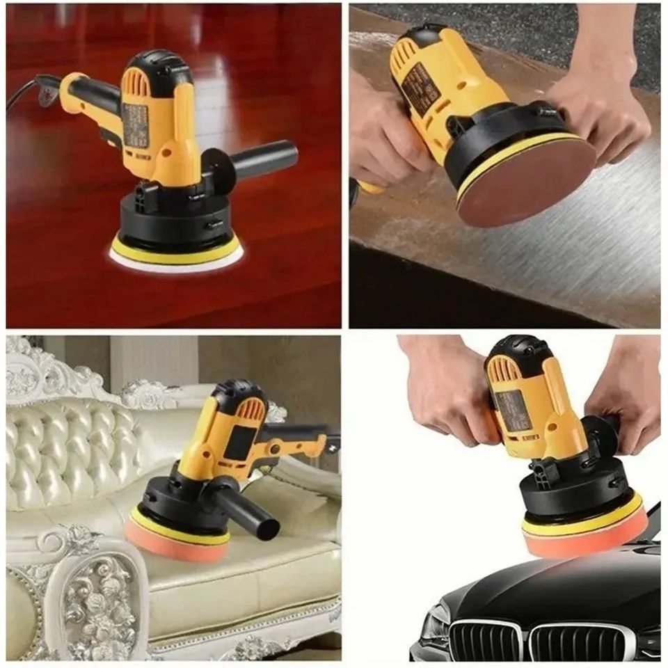 Kit Pulidor Automotriz 700W 3700rpm Pulidora Eléctrica para Auto Carro Coche Con Accesorios NUEVO