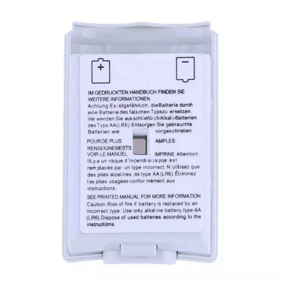 Tapa cajita xbox 360 caja baterías control color negro