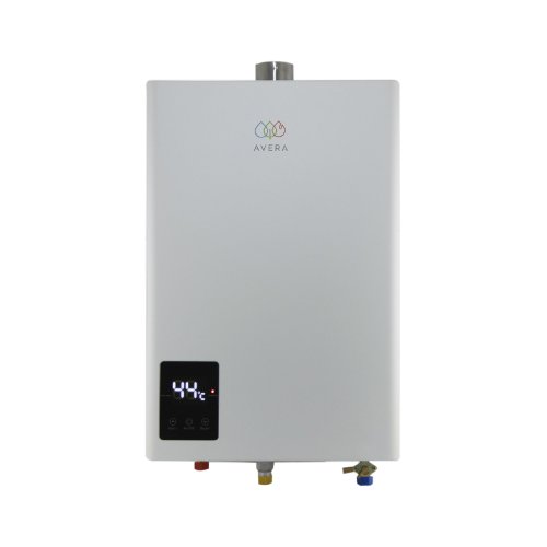 AVERA Calentador De Agua Instantáneo Modulante usa Gas LP para 2 Servicios  CM14