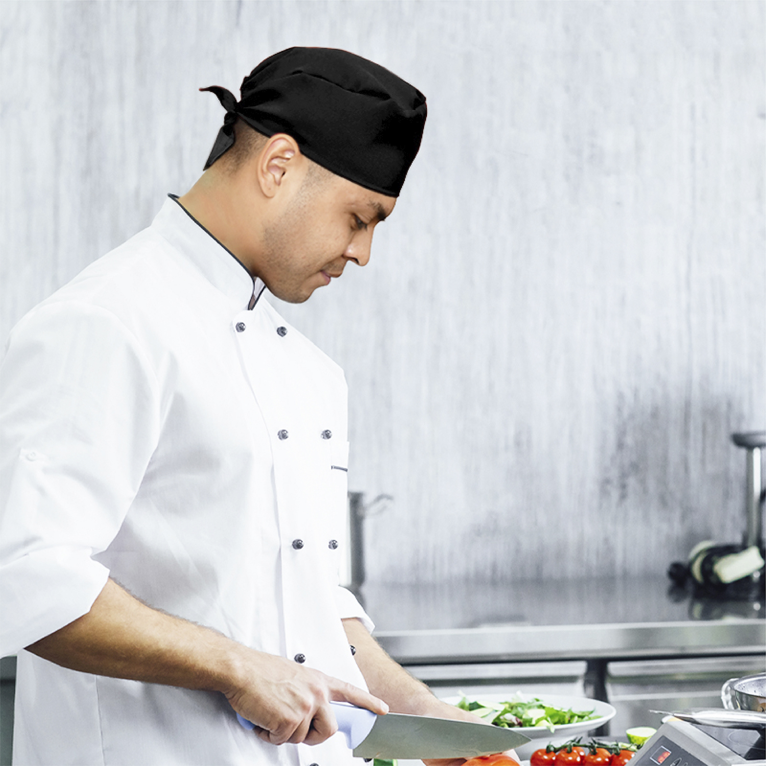 Gorros de Cocina Ajustables, Gorro de Chef de Cobertura Maxima