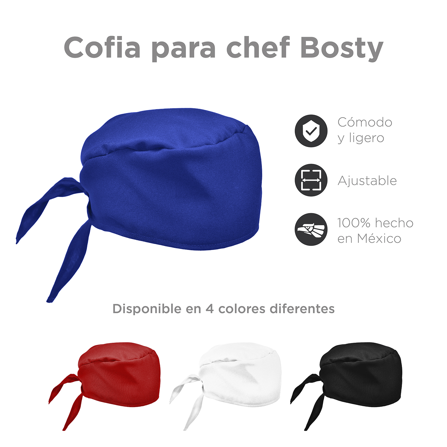 Gorros de Cocina Ajustables, Gorro de Chef de Cobertura Maxima