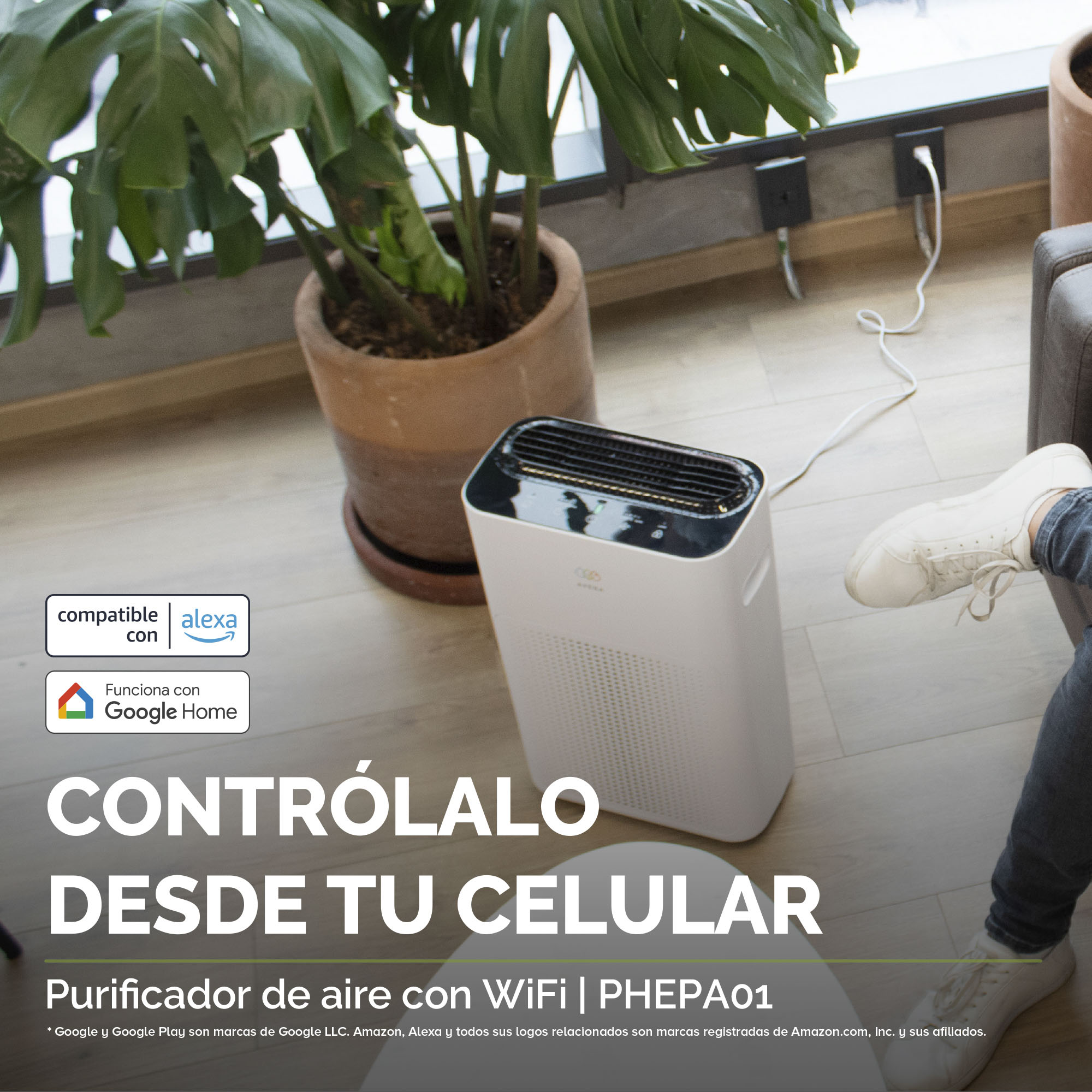 Purificador de Aire Para Espacios de Hasta 30 M2 PHEPA01