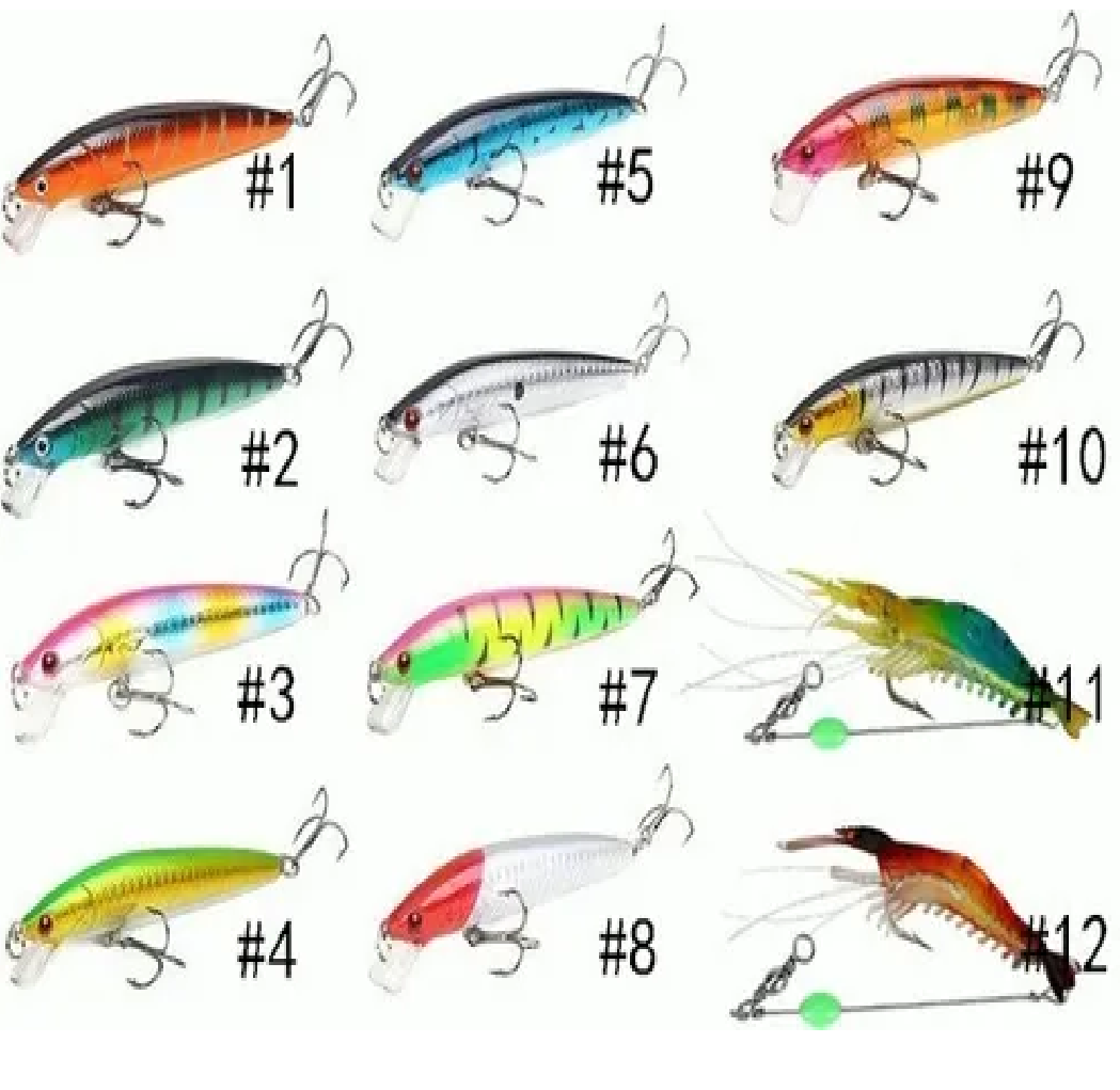 Kit Señuelos Para Pesca De Río realistas