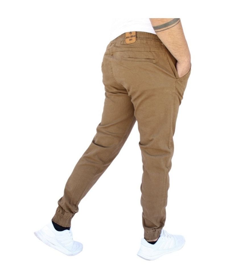 Pantalón Jogger de Gabardina Stretch Para Hombre John Silver 