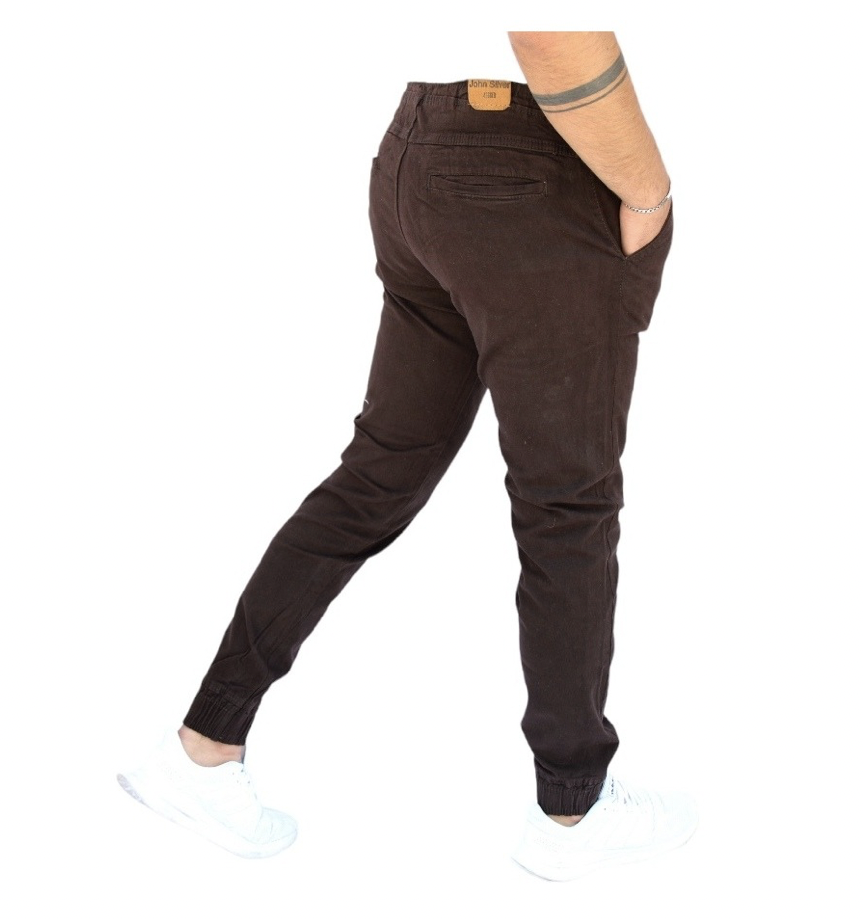 Pantalón Jogger de Gabardina Stretch Para Hombre John Silver 