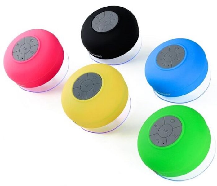 BOCINA BLUETOOTH PARA BAÑO ANTISALPICADURAS