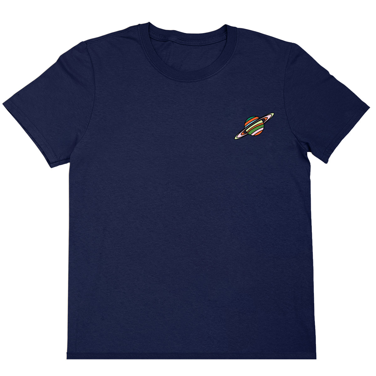 Playera Saturno Planeta Universo Más Colores Para Caballero