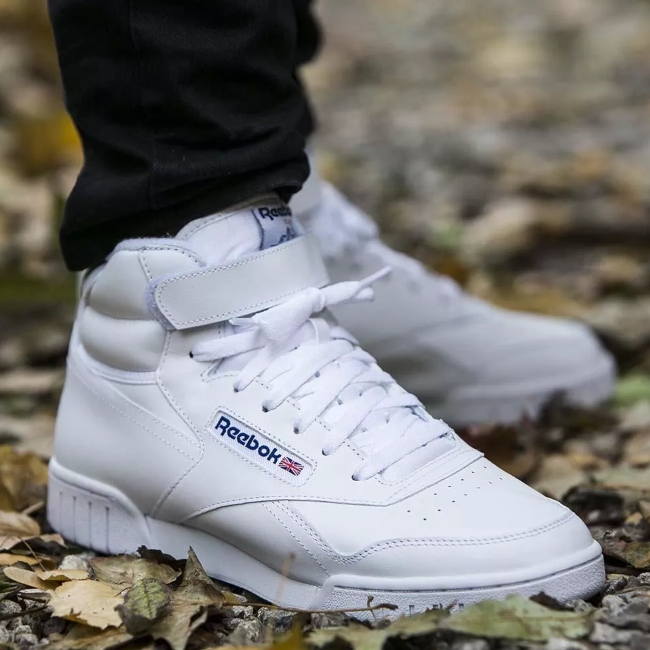 Tenis Reebok blancos de bota -caballero 3477