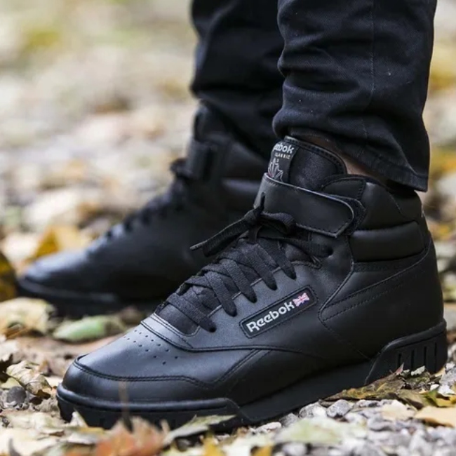 Tenis Reebok Ex o fit Hi de bota negros -caballero 3478