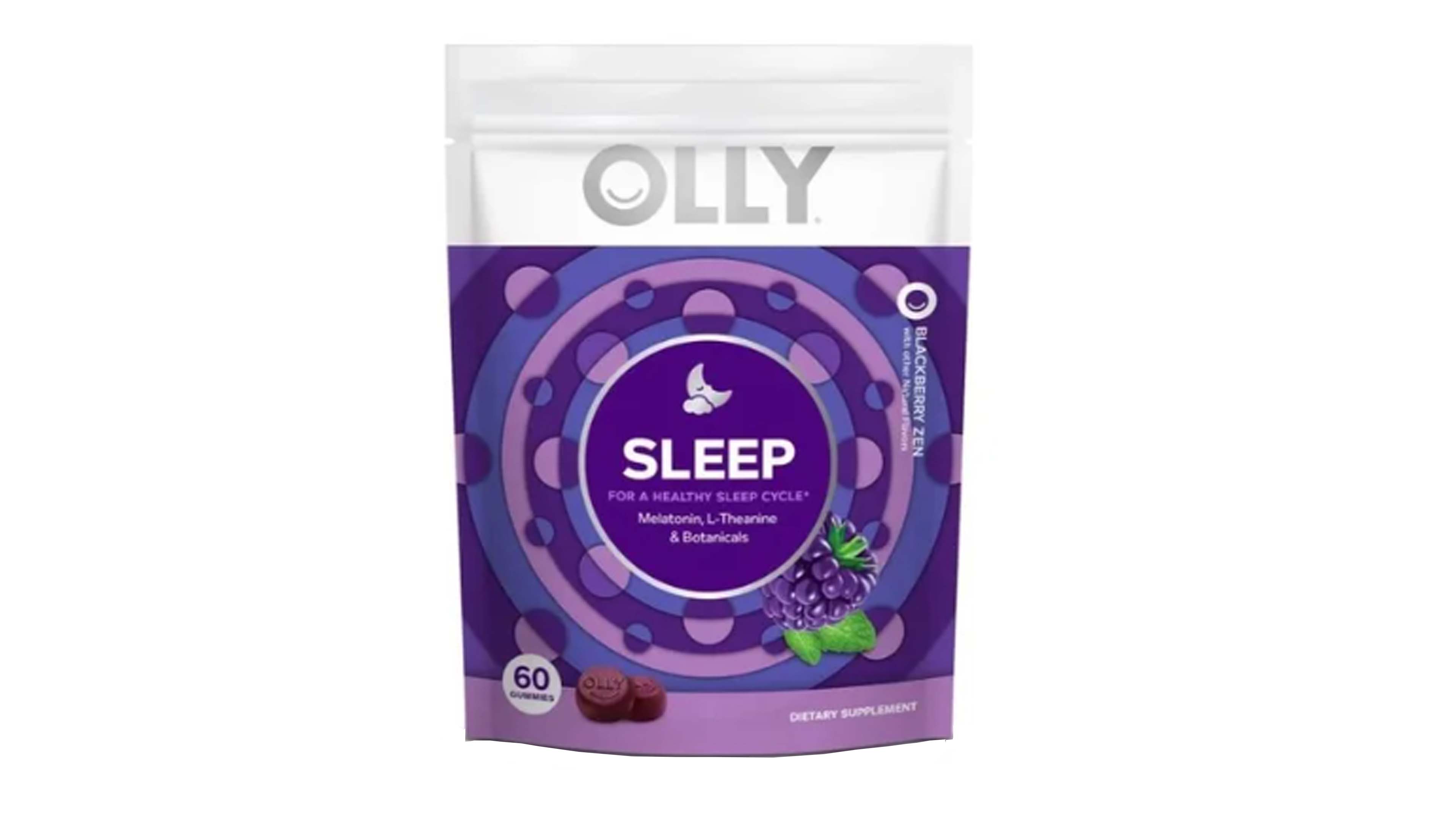  Melatonina Olly Sleep 3mg + L Teanina Botanicos Dormir 60 gomitas 