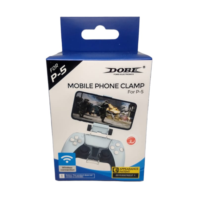 Base clip para celular y mando de PS5 DOBE, el mejor Gamepad.