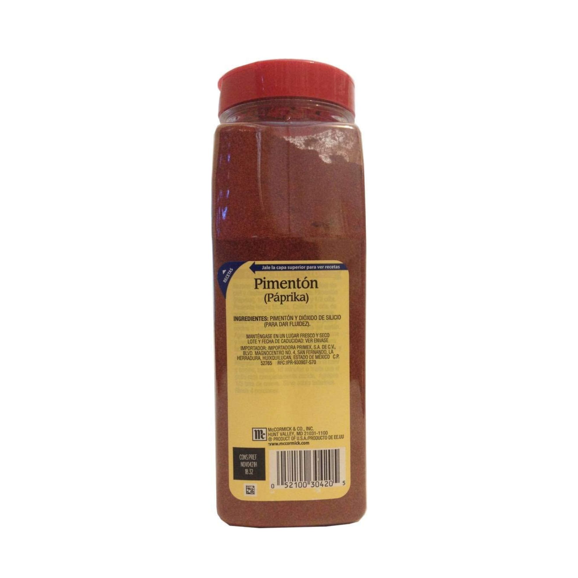 Pimentón Paprika McCormick 510g