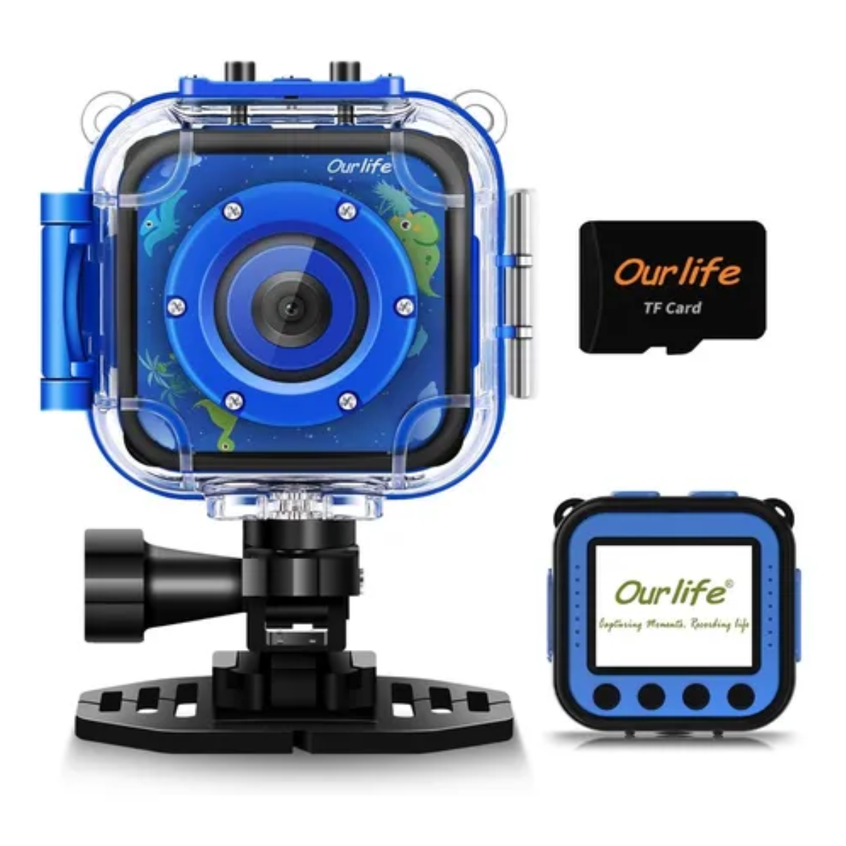 Cámara Digital Para Niños 1080p + Tf 8Gb Azul Oscuro