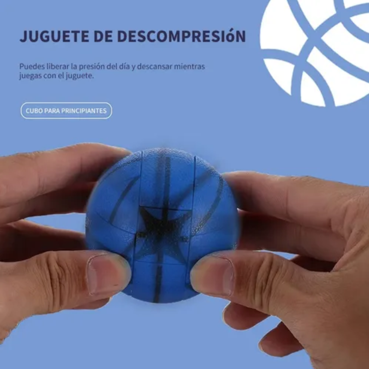 Cubo Rubik Magico de Baloncesto Azul 
