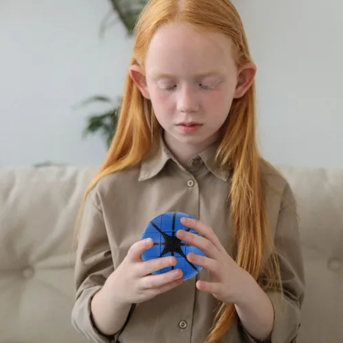 Cubo Rubik Magico de Baloncesto Azul 