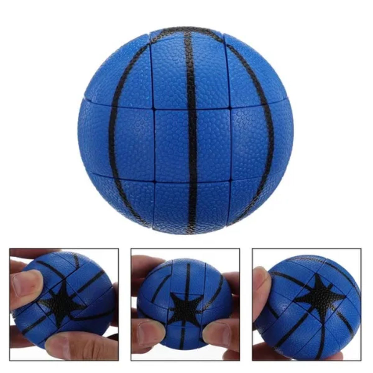 Cubo Rubik Mágico de Baloncesto Azul 