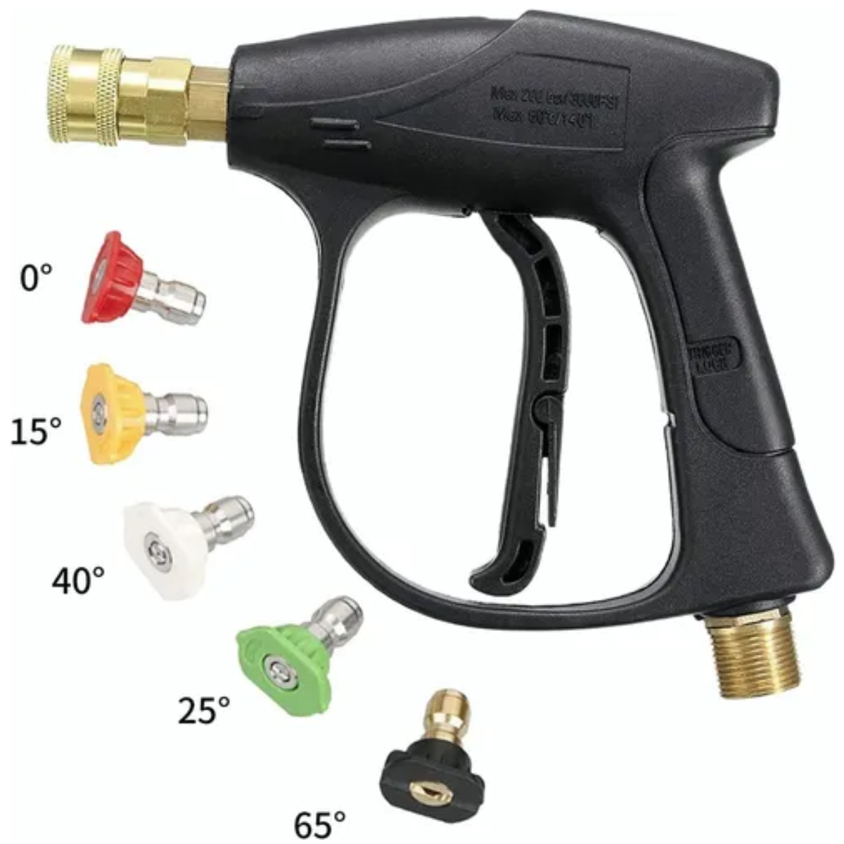 Pistola De Lavado De Alta Presión Boquilla Puntas Múltiples