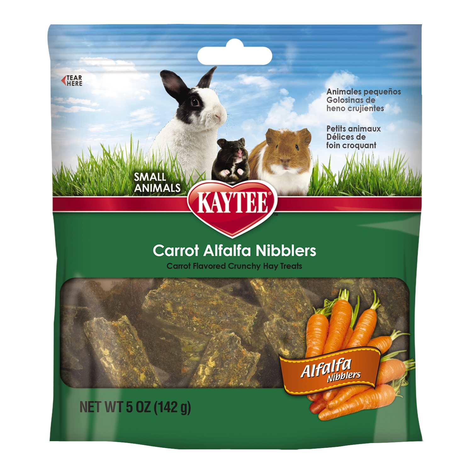 Kaytee Timothy Nibblers Carrot Pet 142g Premios para cuyos y chinchillas