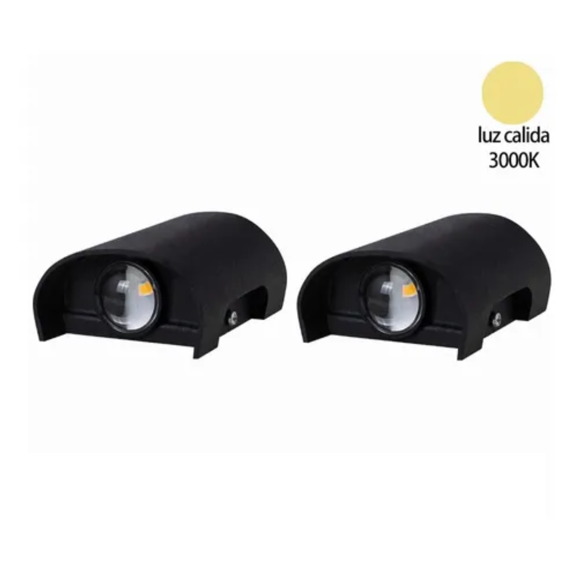 Kit 2 Luz De Pared 2w Luz Arbotante Led Pared Uso Exterior 3000K