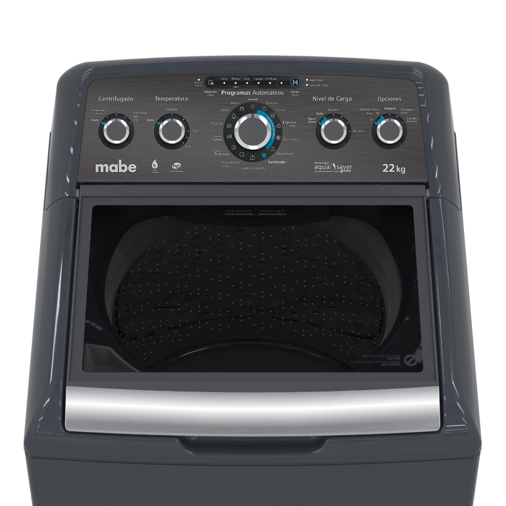 Lavadora Automática 22 kg Diamond Gray Mabe