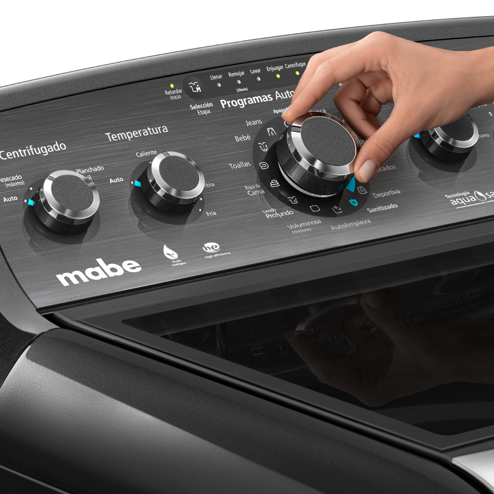 Lavadora Automática 22 kg Diamond Gray Mabe