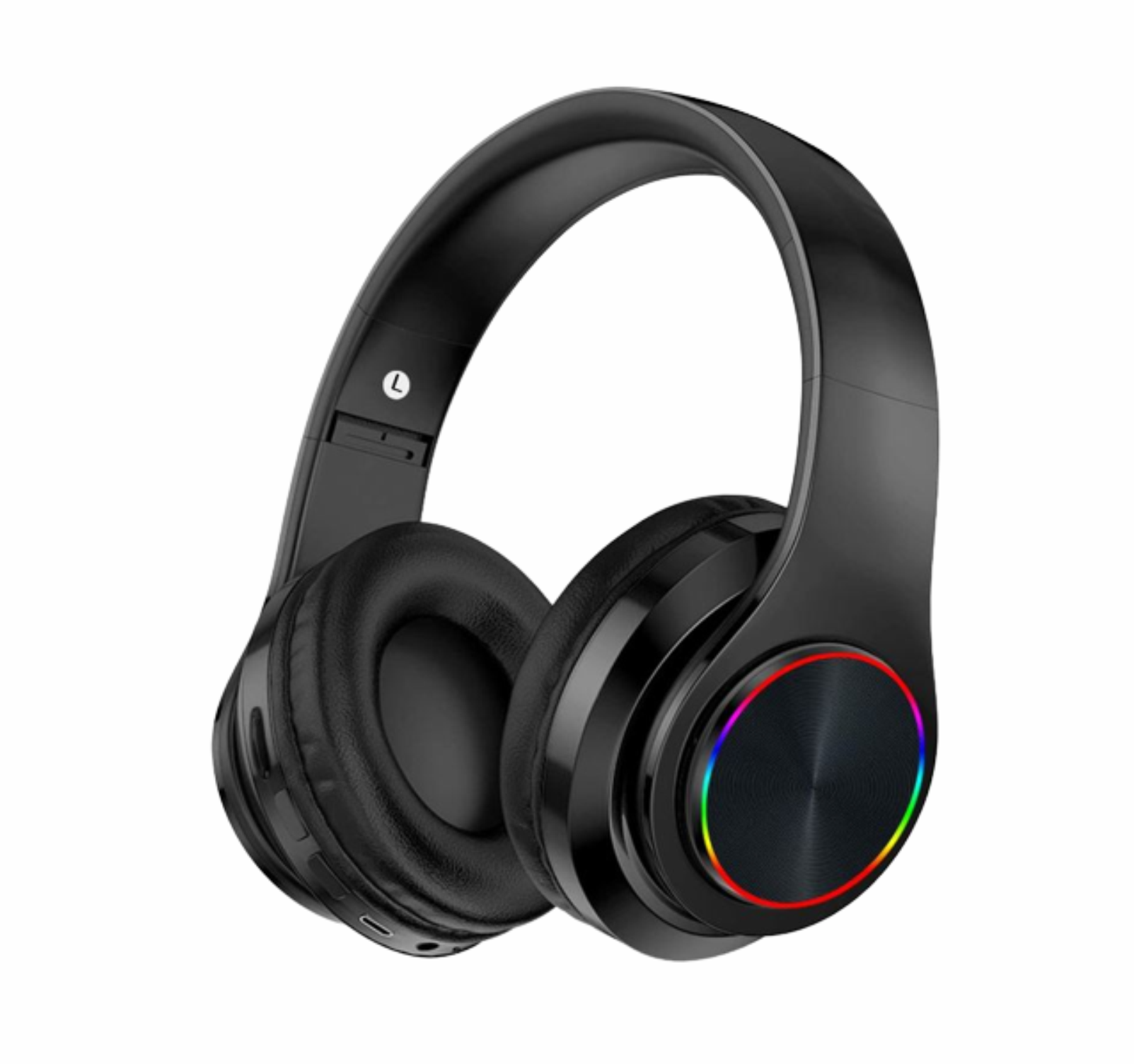 Auriculares audifonos Bluetooth con graves profundos, iluminación LED, inalámbricos, plegables, estéreo, Bluetooth 5.0, micrófono b39