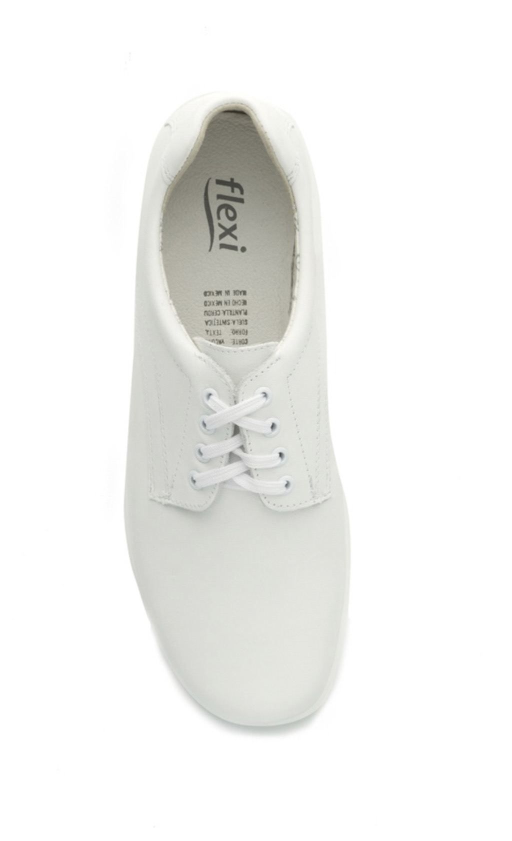 ZAPATOS FLEXI BLANCO AGUJETAS, DAMA (48304B)