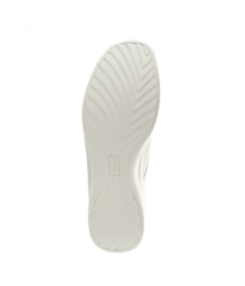 ZAPATOS FLEXI BLANCO AGUJETAS, DAMA (48304B)