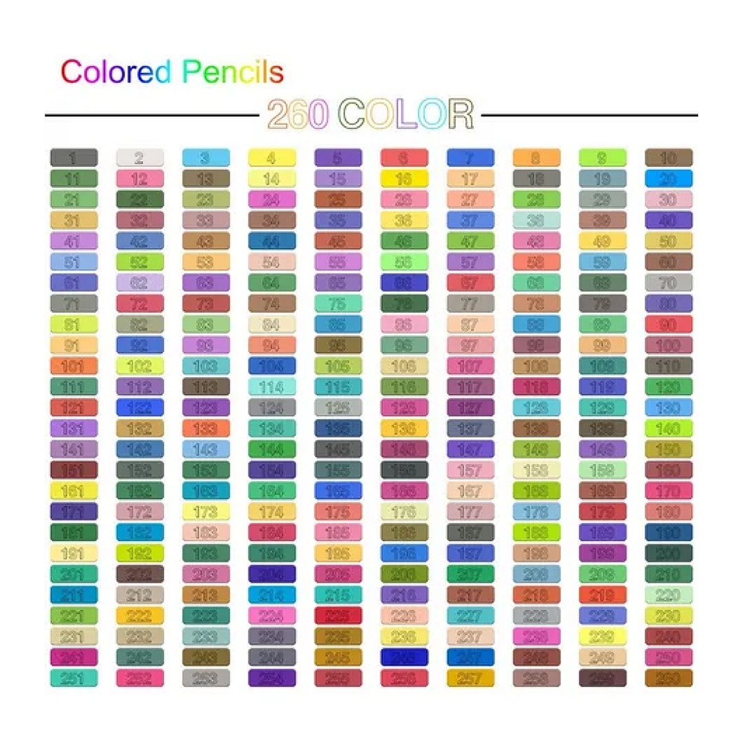 Lápices De Colores Brutfuner Juego De 260pcs