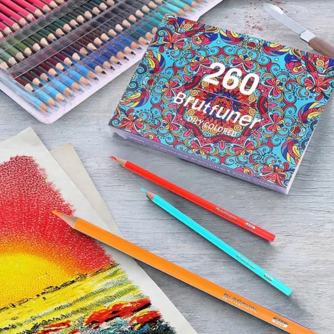 Lápices De Colores Brutfuner Juego De 260pcs