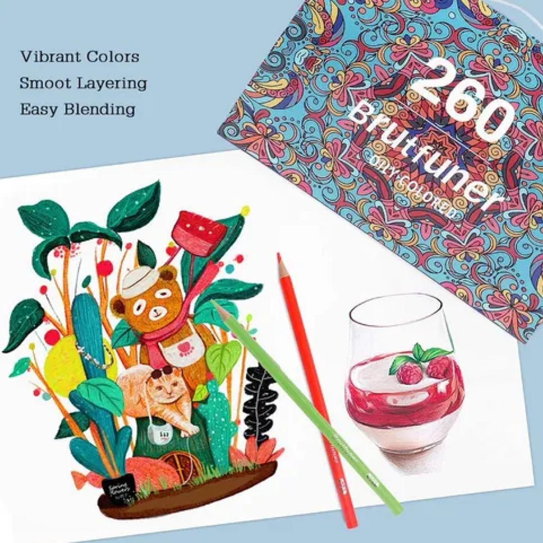 Lápices De Colores Brutfuner Juego De 260pcs