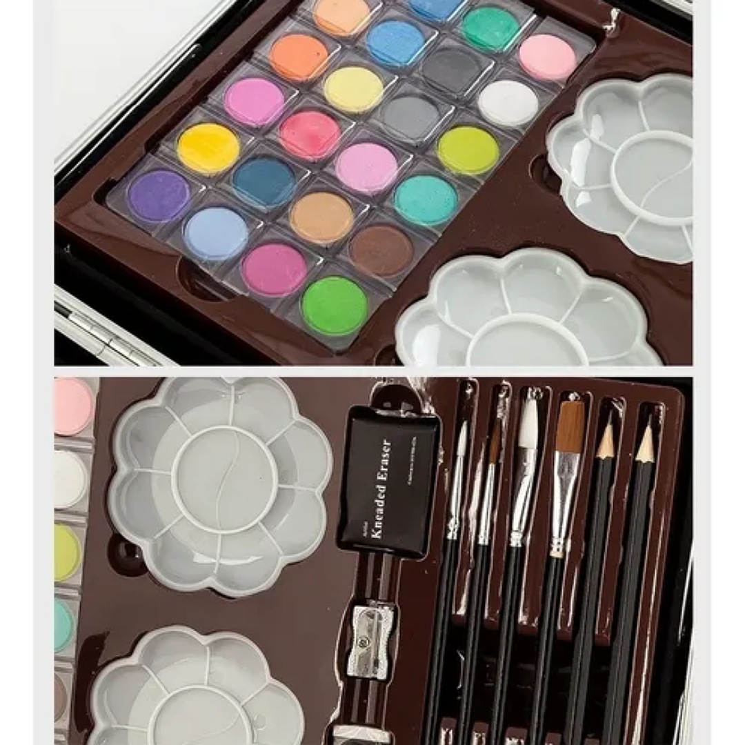 Juego De 145 Piezas De Arte De Lujo Estuche De Alum