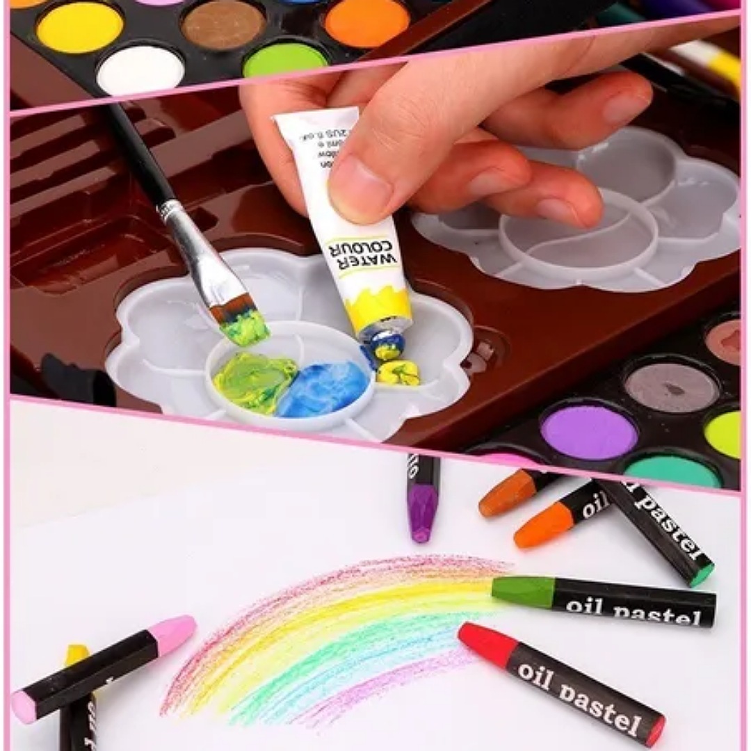 Juego De 145 Piezas De Arte De Lujo Estuche De Alum