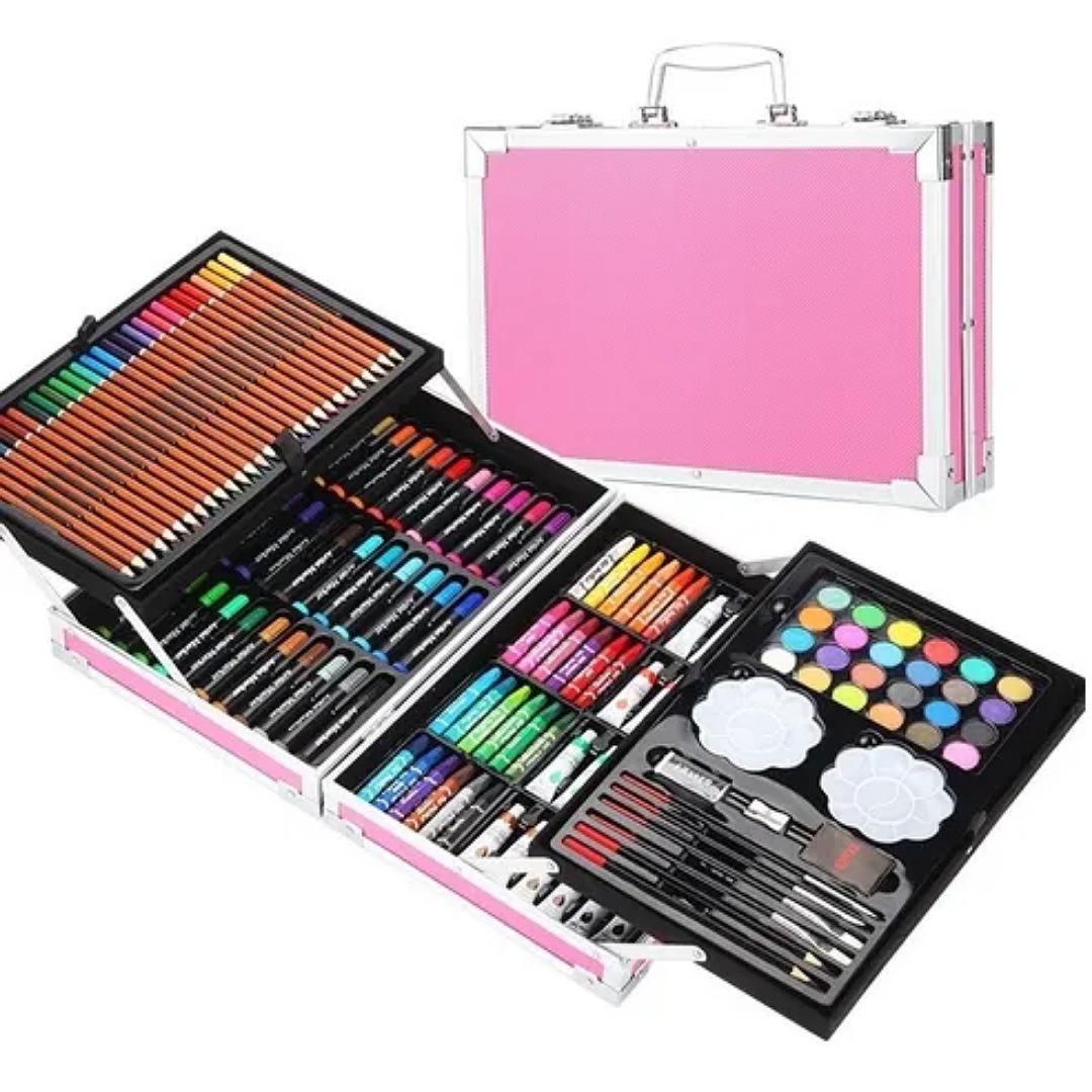 Juego De 145 Piezas De Arte De Lujo Estuche De Alum