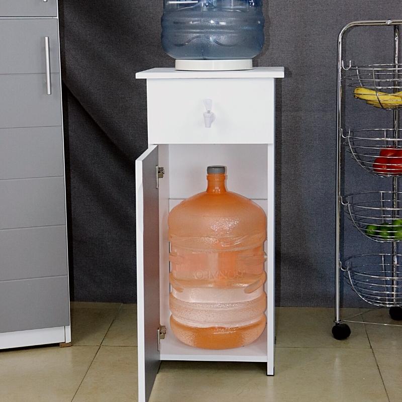 Porta Garrafón Dispensador de Agua Blanco Alacena