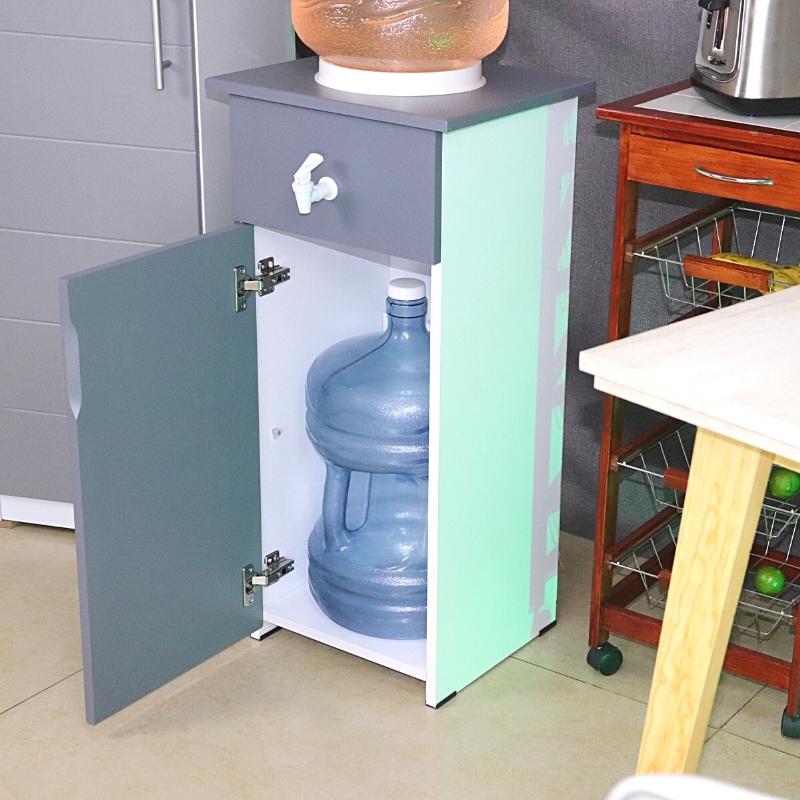 Porta Garrafón Dispensador de Agua Gris Alacena