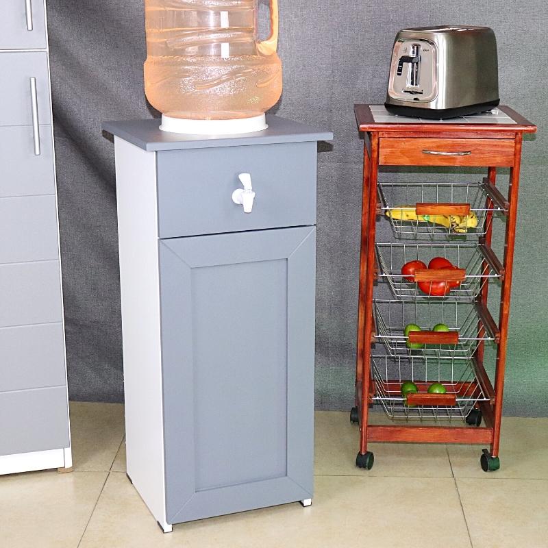 Porta Garrafón Dispensador de Agua Gris Alacena