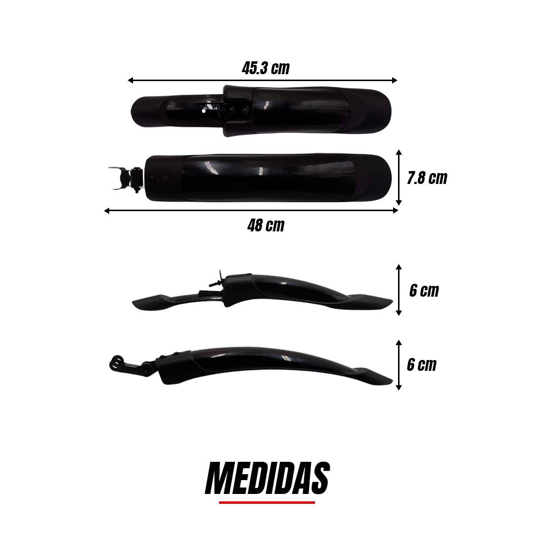 Juego Salpicaderas Para Bicicleta Delantera Y Trasera R24-26