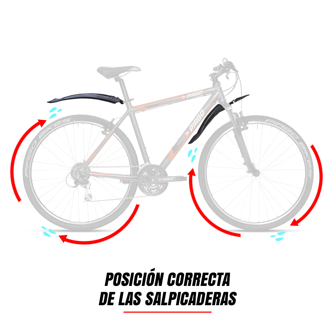 Juego Salpicaderas Para Bicicleta Delantera Y Trasera R24-26