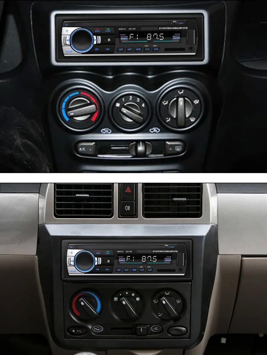 Auto Estereo Reproductor Mp3 1 Din Bluetooth, Usb Y Auxiliar