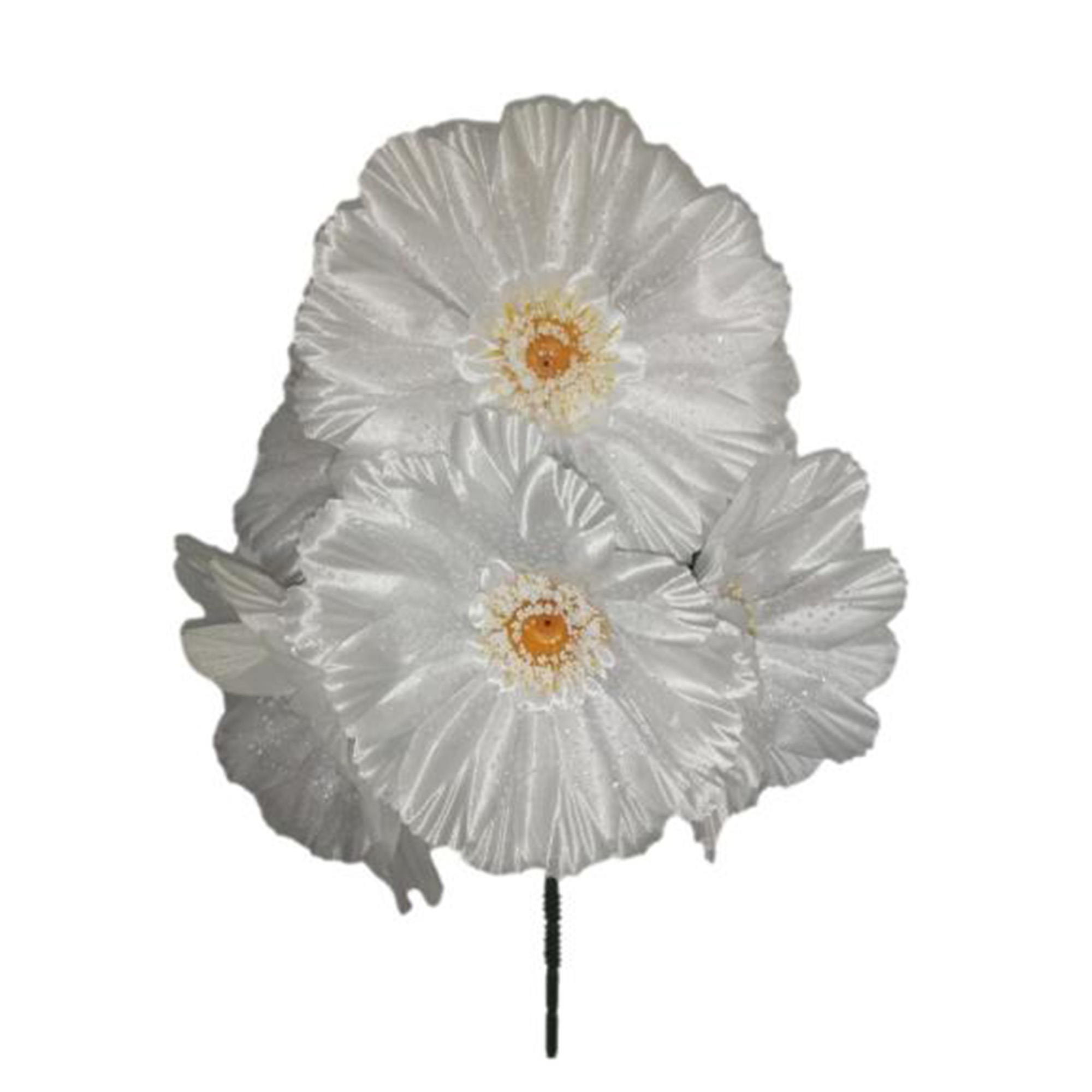 10 Ramos Flor Artificial Dalia con Tul 6 Flores Decoración Interior Exterior